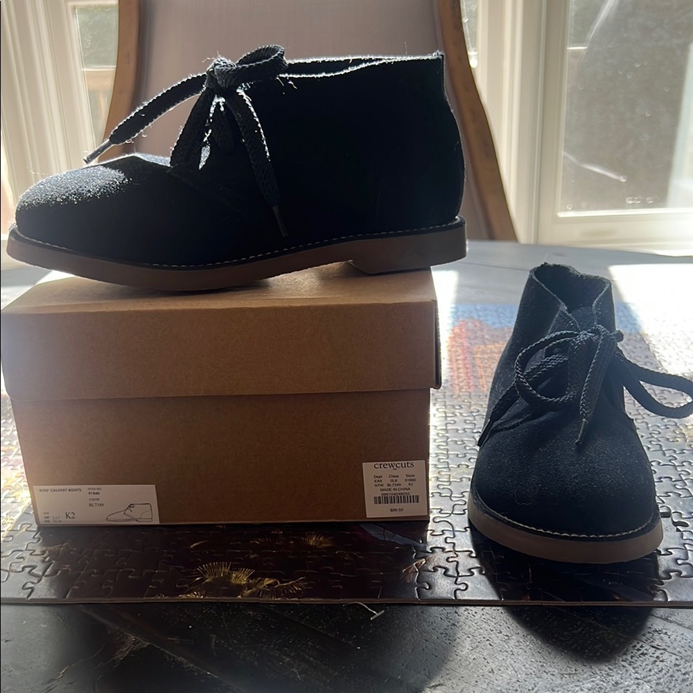 Kids Calvert Blue Suede Shoes